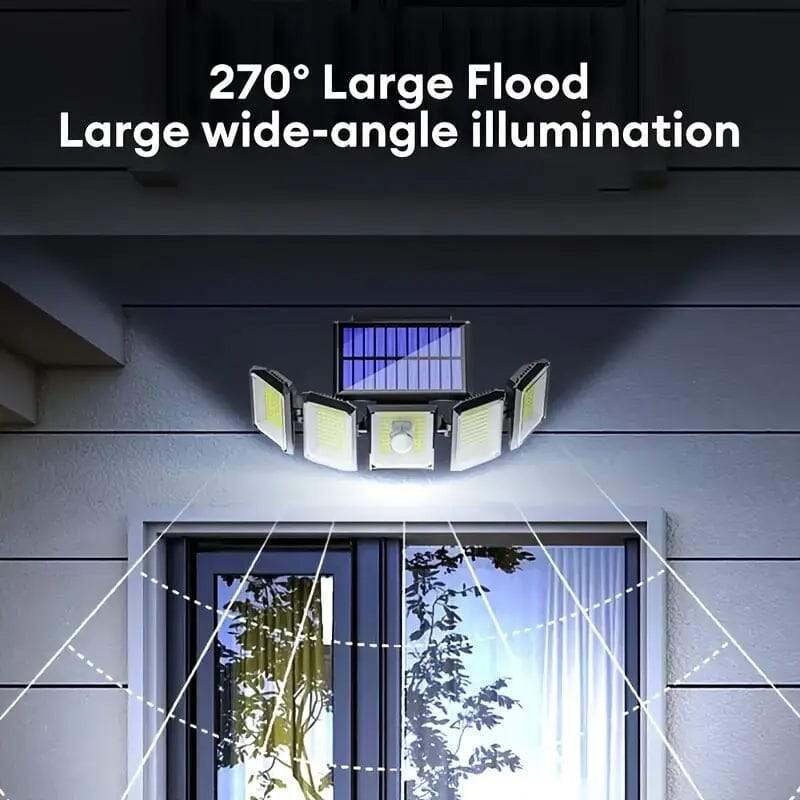 Solar Wall Light with 5 Adjustable Angle Heads 2025 Newest