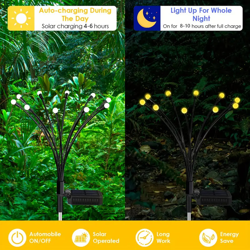 8 LED Solar Firefly Hanging Solar Lights Official Sale Online