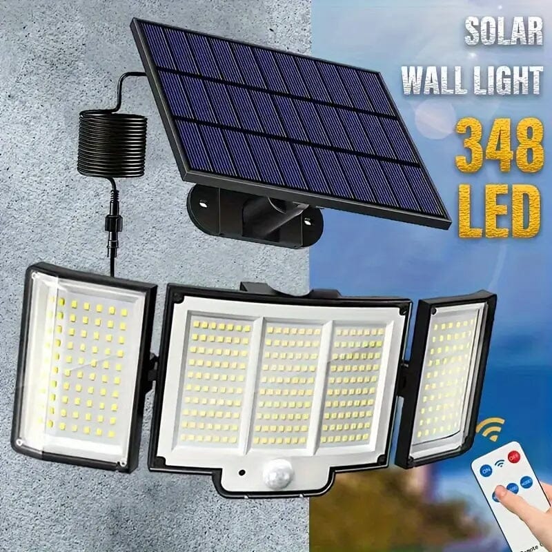 348 LED Motion Sensor Solar Lights Outdoor with Remote Control Buy Online Cheap