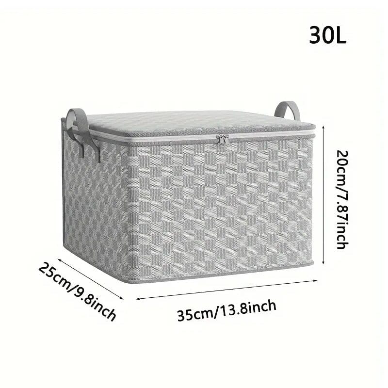 Checkerboard Canvas Portable Storage Box Clearance Reliable