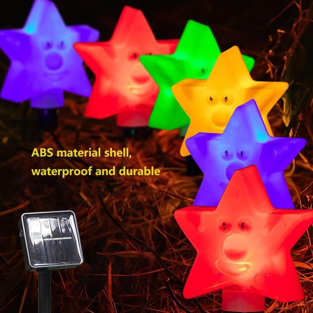 8-Pack: Solar Powered Star Lights 8 Modes Landscape Pathway Stake Lights Cheap Sale Ebay