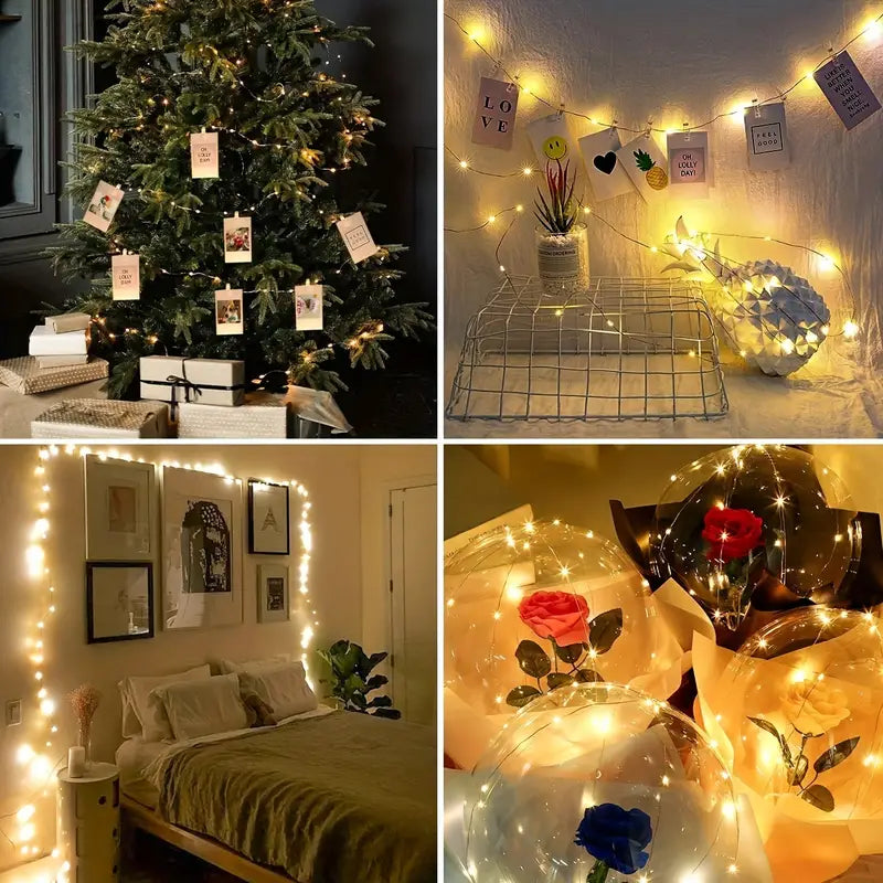 LED String Lights with 40 Wooden Clips Cheap Cheap Online