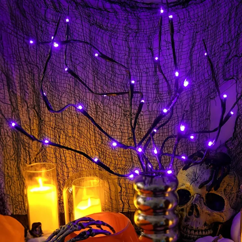 Tree Lamp Decoration Lights, 20 LED Purple Willow Branch Light Clearance Pices