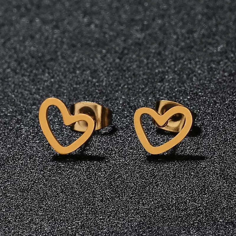 Love Stud Alloy Heart Earrings Wiki For Sale