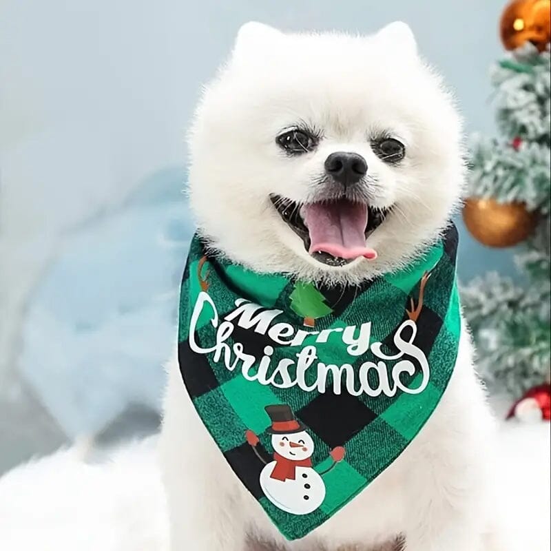 Christmas Pet Triangle Scarf Dog Bandanas Free Shipping Cheap