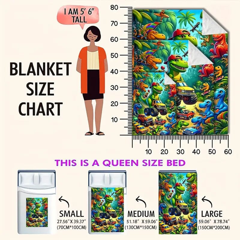 HD Digital Print Flannel Throw Blanket Footlocker Pictures Cheap Online