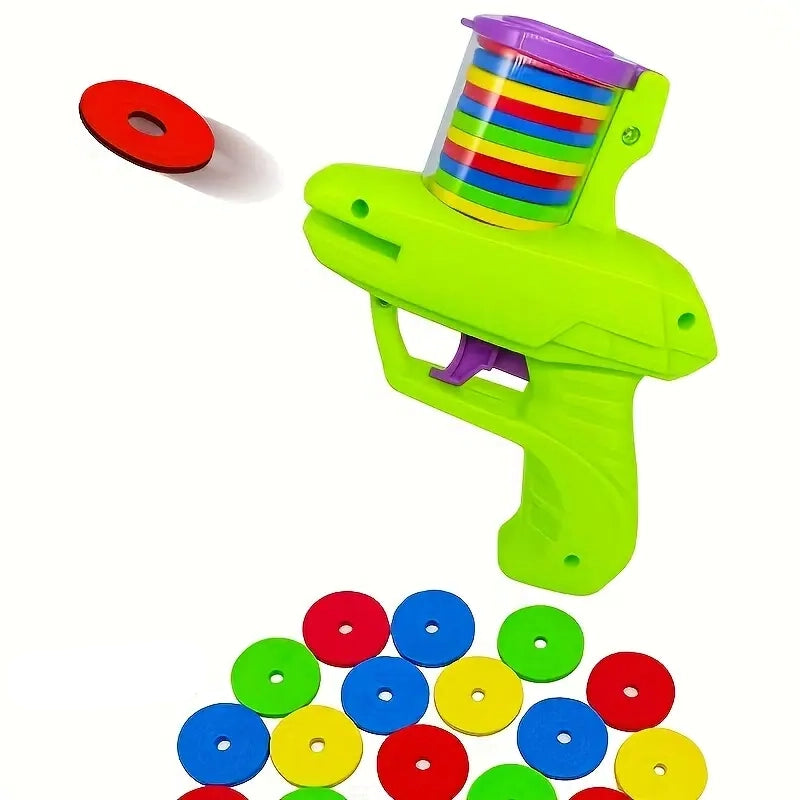 Flying Foam Disc Launcher Handheld Shooter Game Looking For Online