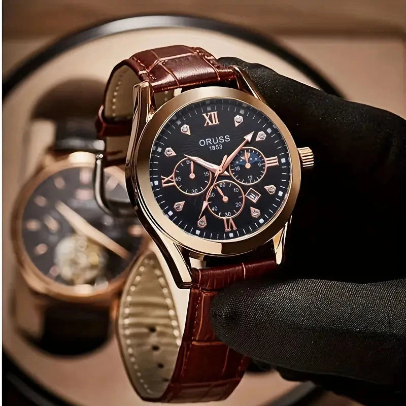 Brown Leather Fashion Quartz Wrist Watch With Paypal Cheap Online