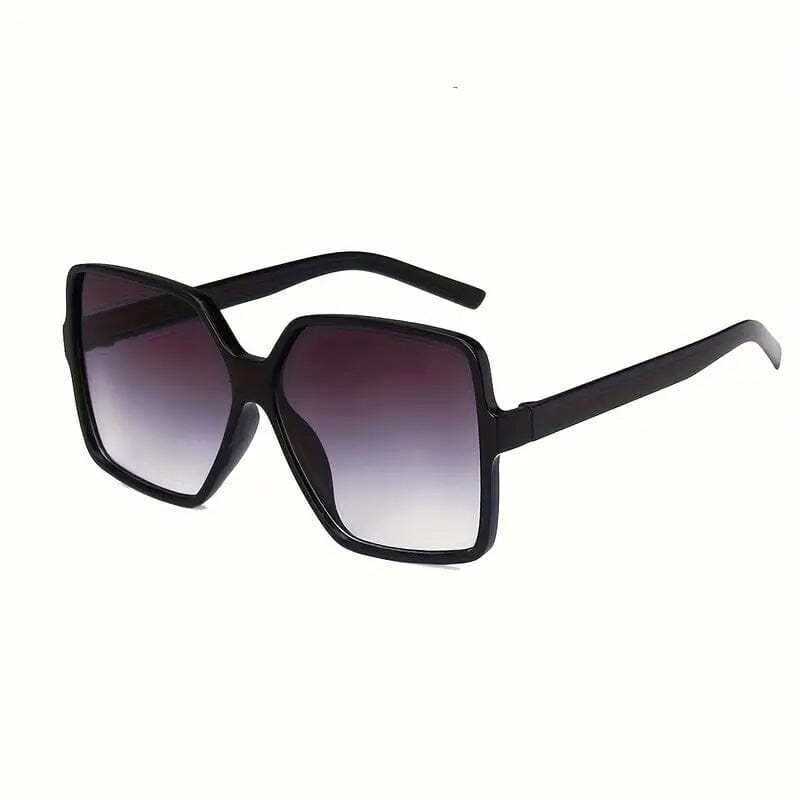 Women's Black Oversized PC Frame Glasses Outlet Top Quality