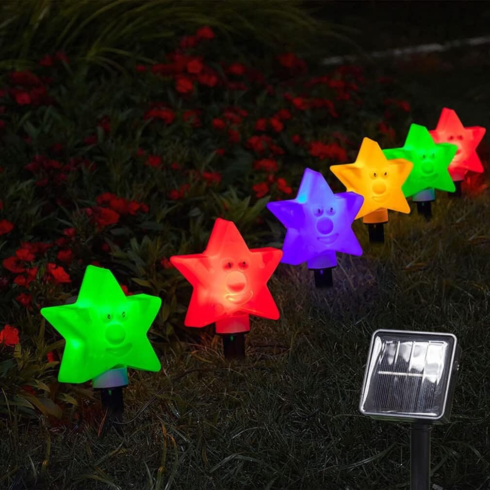 8-Pack: Solar Powered Star Lights 8 Modes Landscape Pathway Stake Lights Cheap Sale Ebay