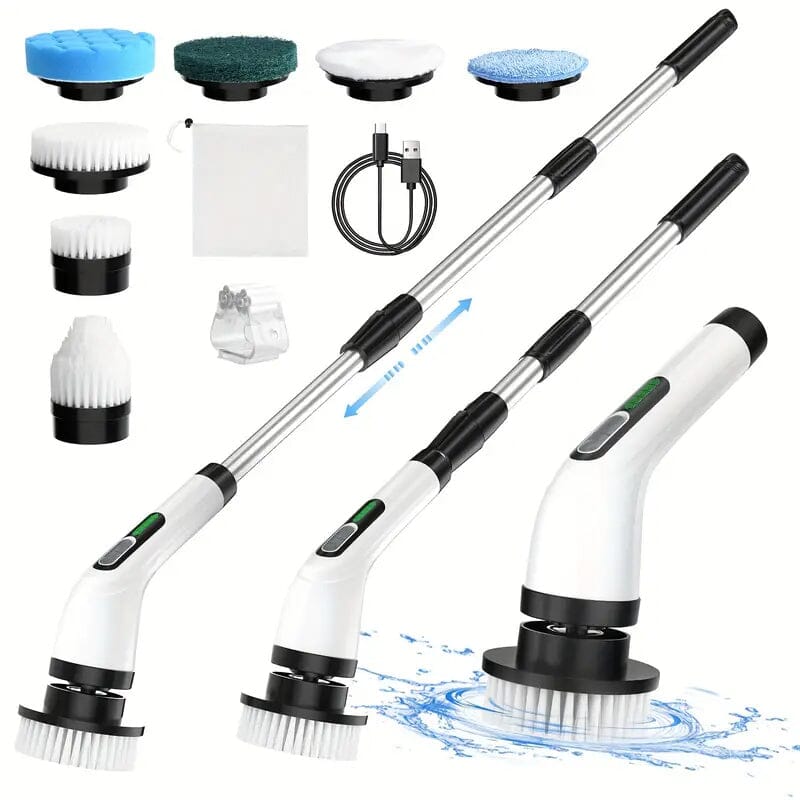 Cordless Electric Dual Adjustable Speed Spin Scrubber Cheap Sale Fashionable