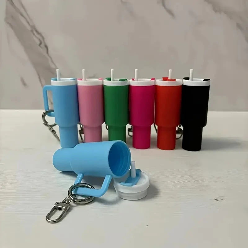 Mini Water Bottle Keychain - Street Style, Plastic Material Browse For Sale