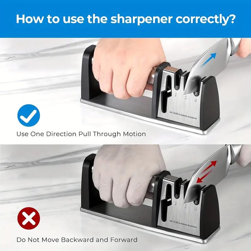 Professional 4-Stage Knife Sharpener Tool Clearance Geniue Stockist