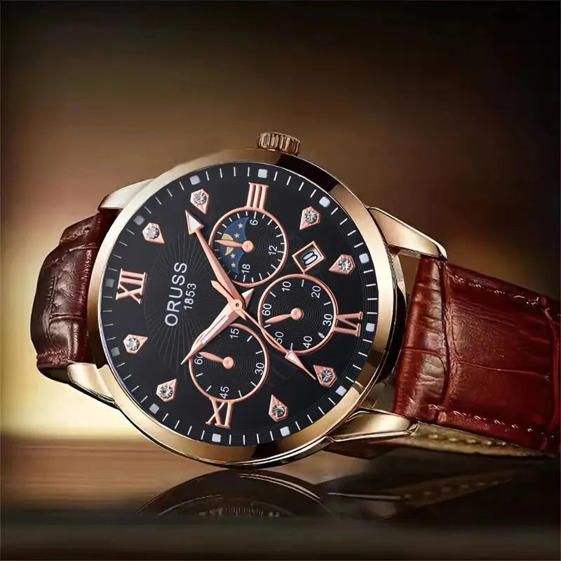 Brown Leather Fashion Quartz Wrist Watch With Paypal Cheap Online