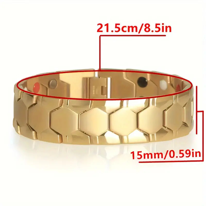 Men's Titanium Magnetic Bracelet 4-in-1 Energy Outlet Store Cheap Pice