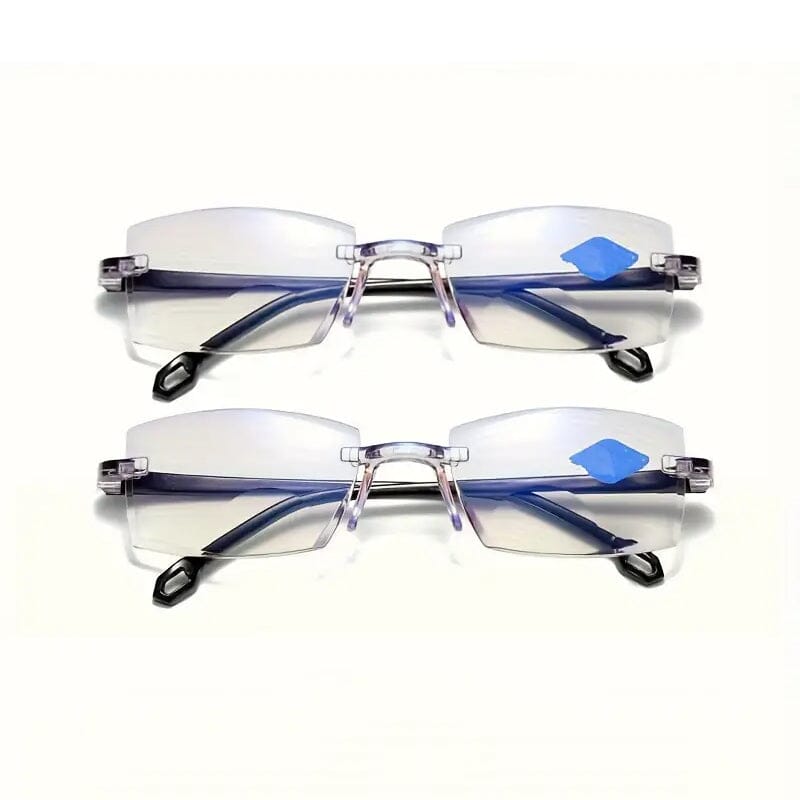 2-Pack: +100 Clear Lens Anti-Eyestrain Computer Unisex Glasses Outlet Explore