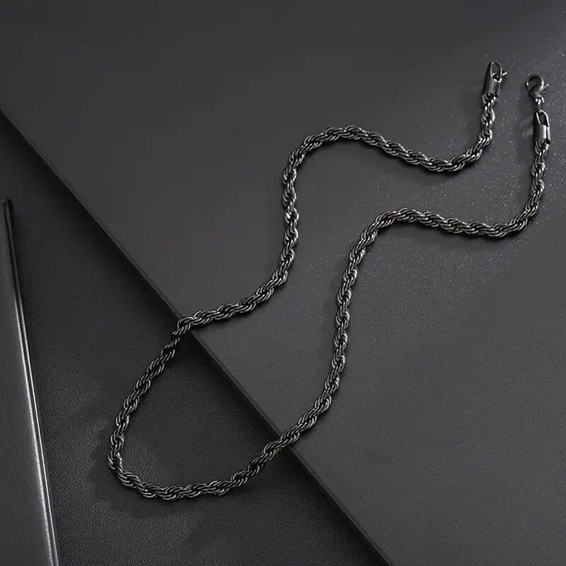 Black Chain Style Titanium Steel Fashion Necklace for Men Free Shipping Footlocker Finishline