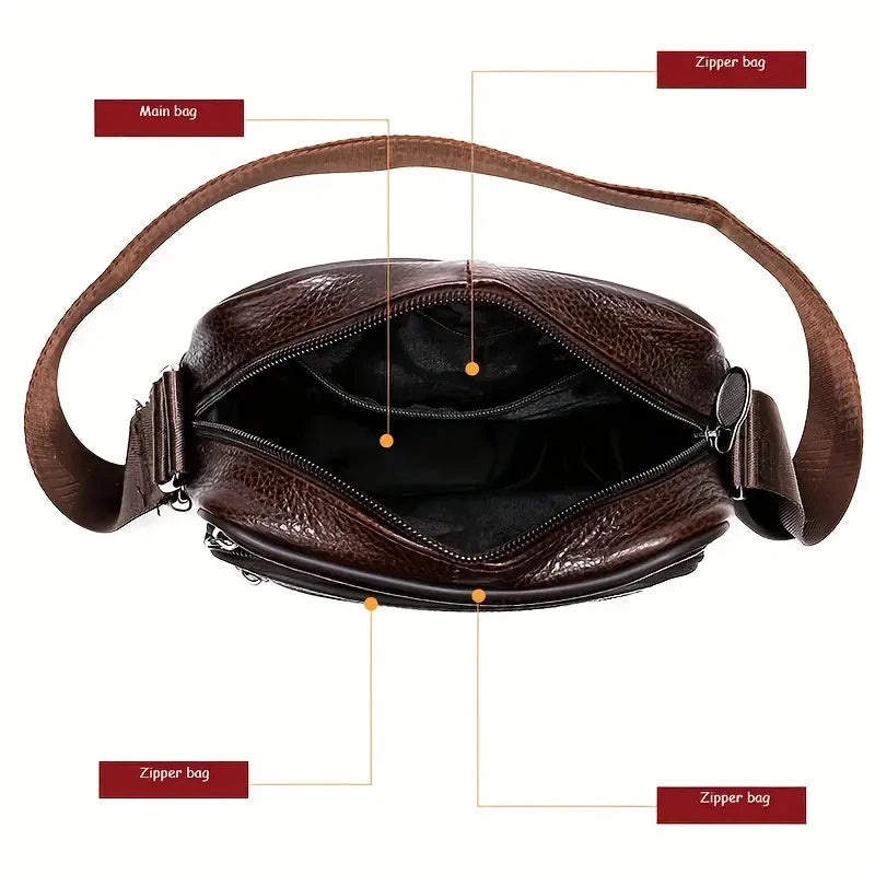 Men's and Woman's Genuine Leather Satchel Crossbody Bag Official Site Cheap Online