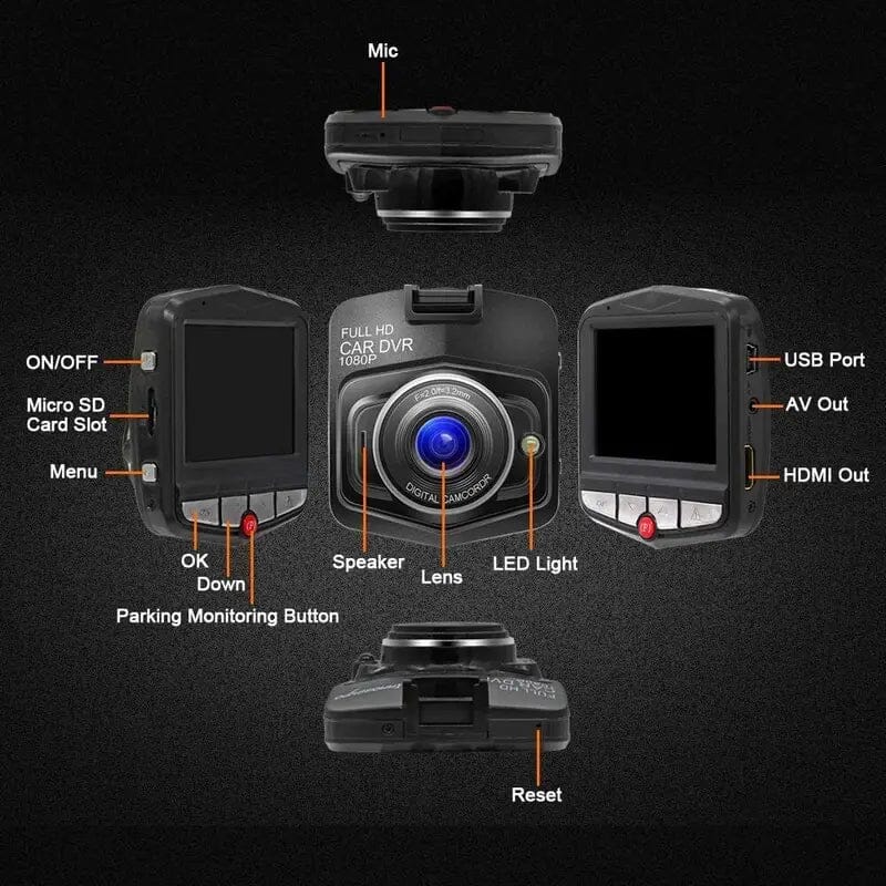 2.4-Inch Black Full HD 1080P Resolution Dashcam Good Selling Cheap Pice