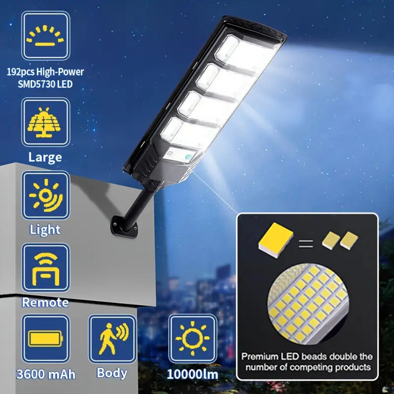 Bright Solar Street Light with Wide Angle Motion Sensor and Remote Control Best Pices For Sale