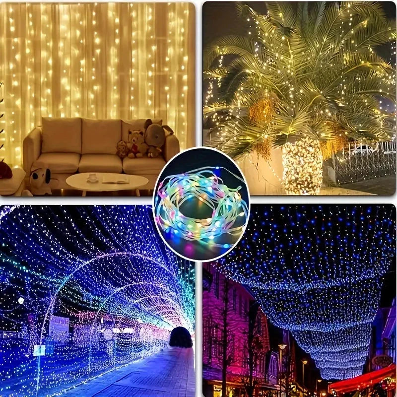 LED Rope Lights Outdoor, RGB Remote Control Fairy String Lights Plug In With 200 LEDs Quality Original