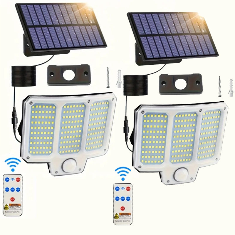 210LED Super Bright Motion Sensor Solar Strong Power LED Garden Wall Lamp Supply Sale Online