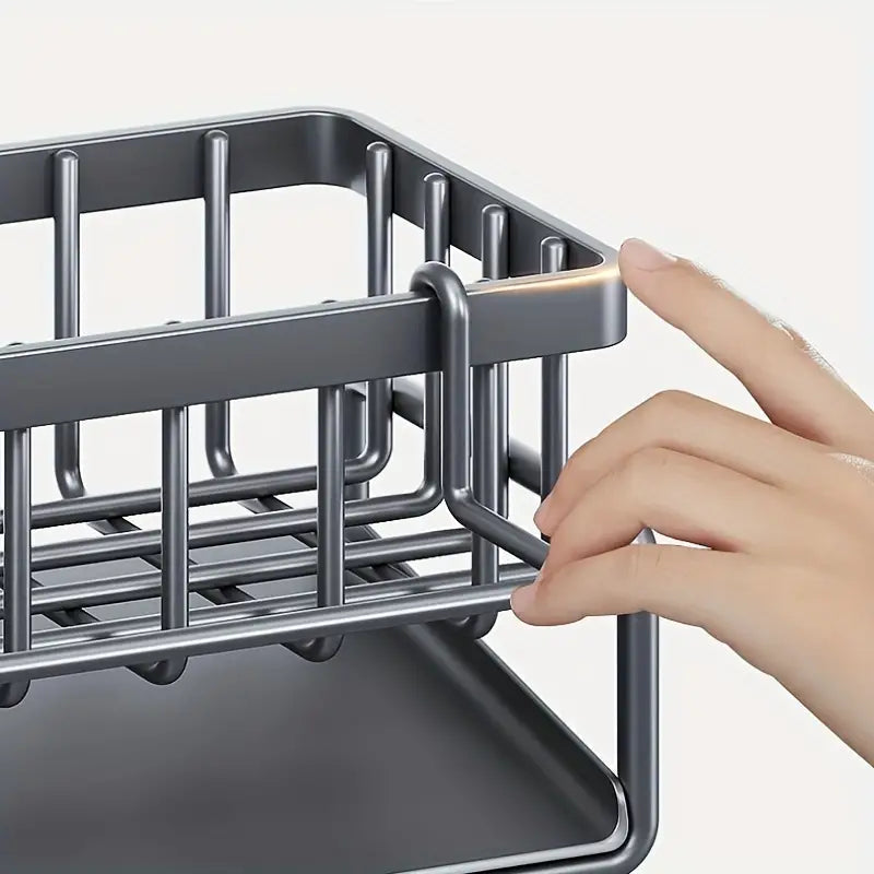 Kitchen Storage Rack - Multi-Functional Household Sink Organizer with Drain Basket Free Shipping With Credit Card