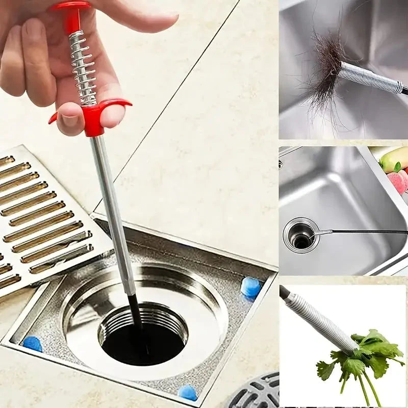 4-Claw Pipe Clog Remover, Spring Plumbing Tool for Kitchen Bathroom, Hair and Debris Catcher Shop For Cheap Online