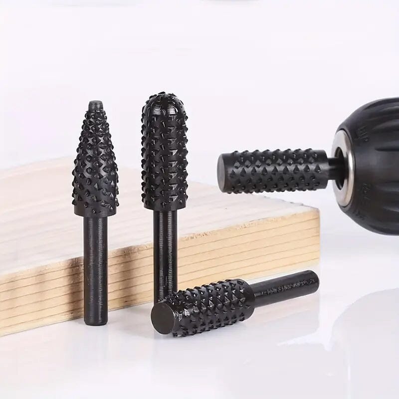 5-Piece Set: Wood Carving File Rasp Drill Bit Sale Geniue Stockist