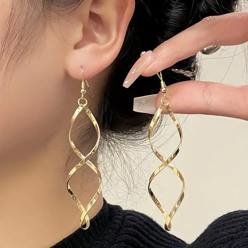 Spiral Design Dangle Earrings Cheap Sale Ebay