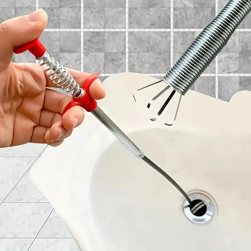 4-Claw Pipe Clog Remover, Spring Plumbing Tool for Kitchen Bathroom, Hair and Debris Catcher Shop For Cheap Online