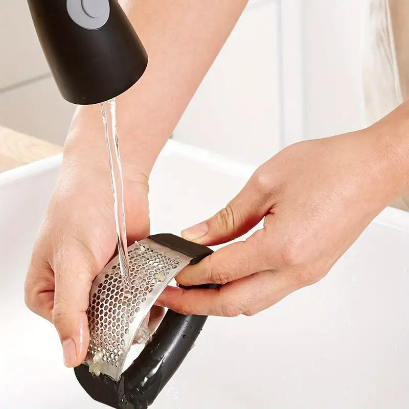 Premium Stainless Steel Garlic Rocker Press - Compact, Durable, and Rust-Resistant Kitchen Gadget Release Dates Sale Online