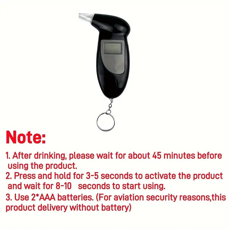 Accurate Personal Breath Alcohol Tester - Instant Blood Alcohol Content Measurement with High-Precision Sensors and LED Display 100% Original Sale Online