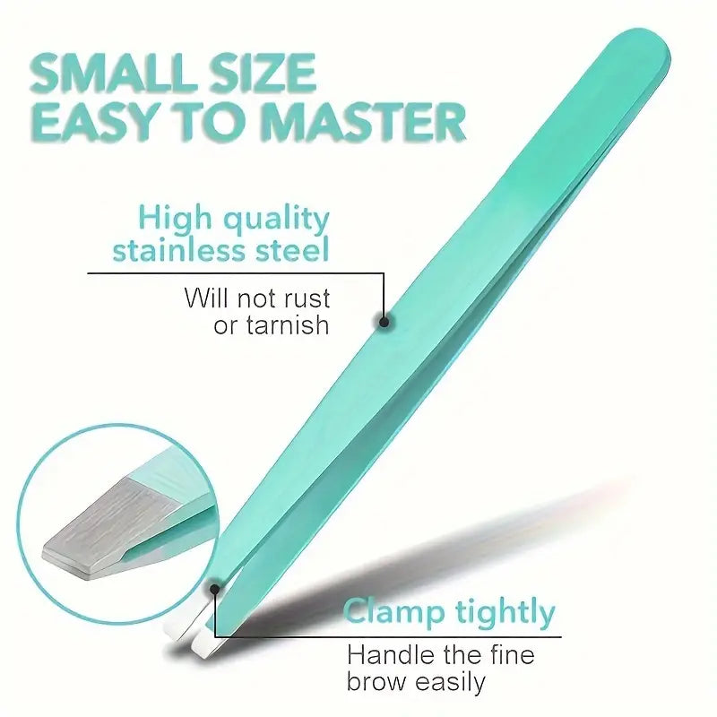 4-Pieces: Tweezers For Eyebrows, Straight, Slant, Angled and Pointy Tip Looking For