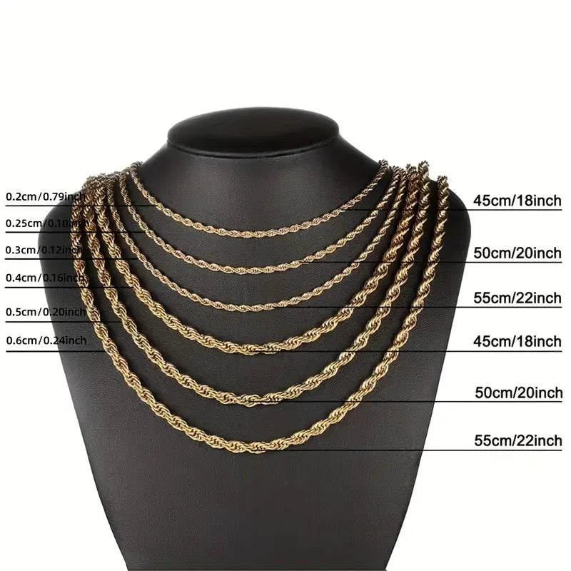 10K Solid Gold Rope Chain Visit New