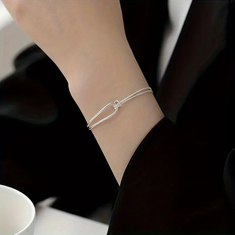 S925 Hypoallergenic Minimalist Geometric Collage Bracelet Free Shipping Marketable