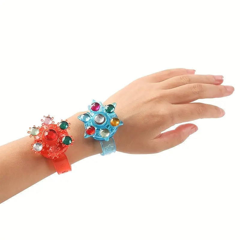 12-Pack: LED Cartoon Spinning Fidget Wristband Buy Cheap 2025