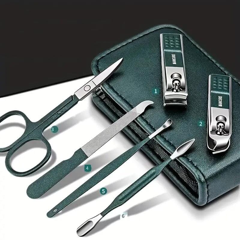 6-Piece: Nail Clipper Set with Zipper Travel Case Outlet Cheap Online