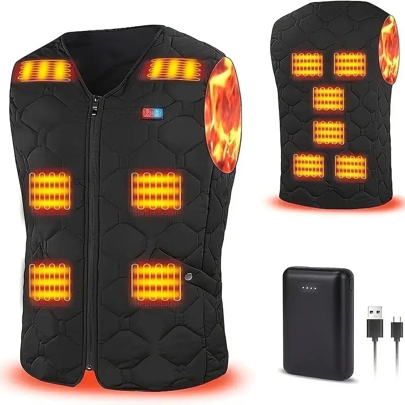 Heated Vest Electric Thermal Warm Jacket Original Cheap Online