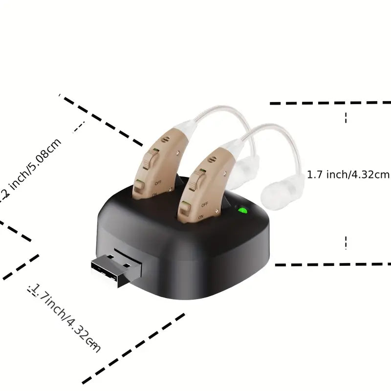 True Hearing Aids (Not Amplifier) for Seniors Rechargeable with Charging Dock Discount Tumblr