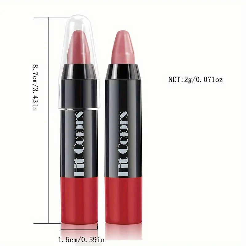 6-Pieces: Matte Crayon Lipstick, Easy Coloring Durable Moisturizing Lipliner Pictures Cheap Online