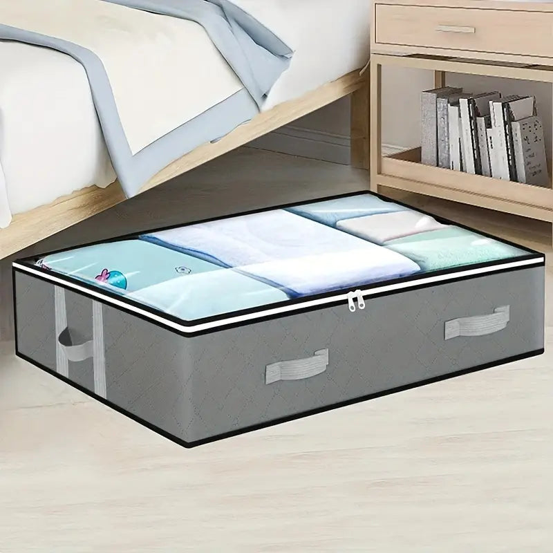 Versatile Under-Bed Storage Organizer with Reinforced Handles Buy Cheap Big Discount