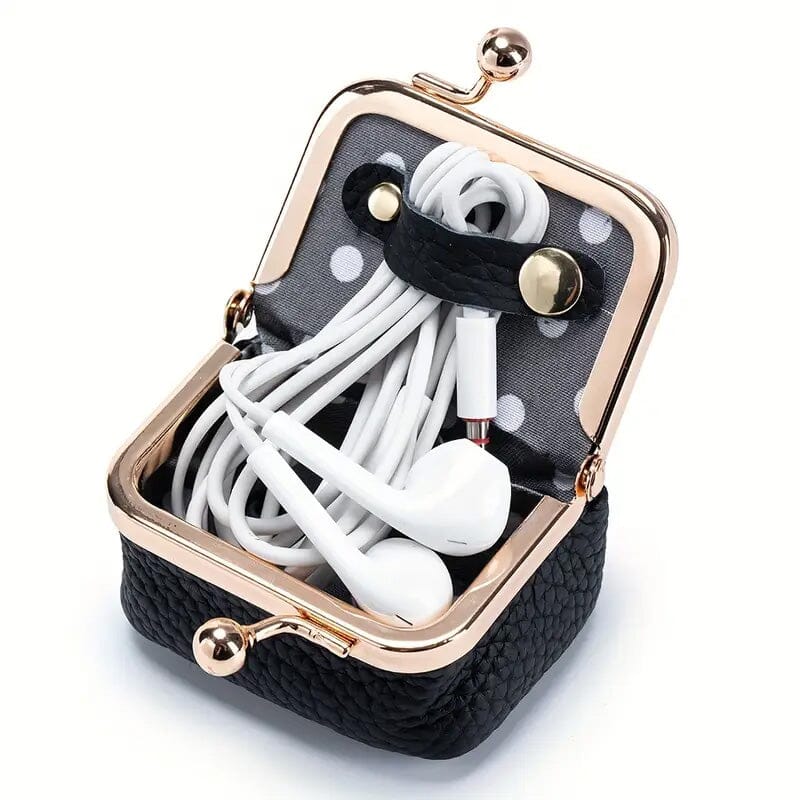 Genuine Leather Vintage-Inspired Coin Purse with Kiss Lock 2025 Sale Online