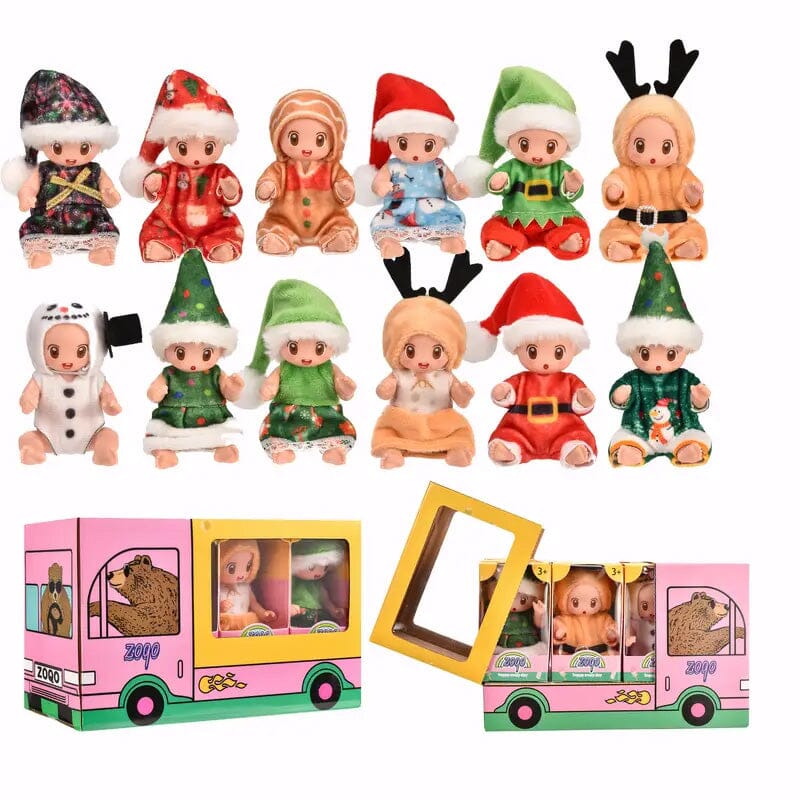 6-Pack: Christmas-Themed Mini Reborn Youngsters Dolls Good Selling Online