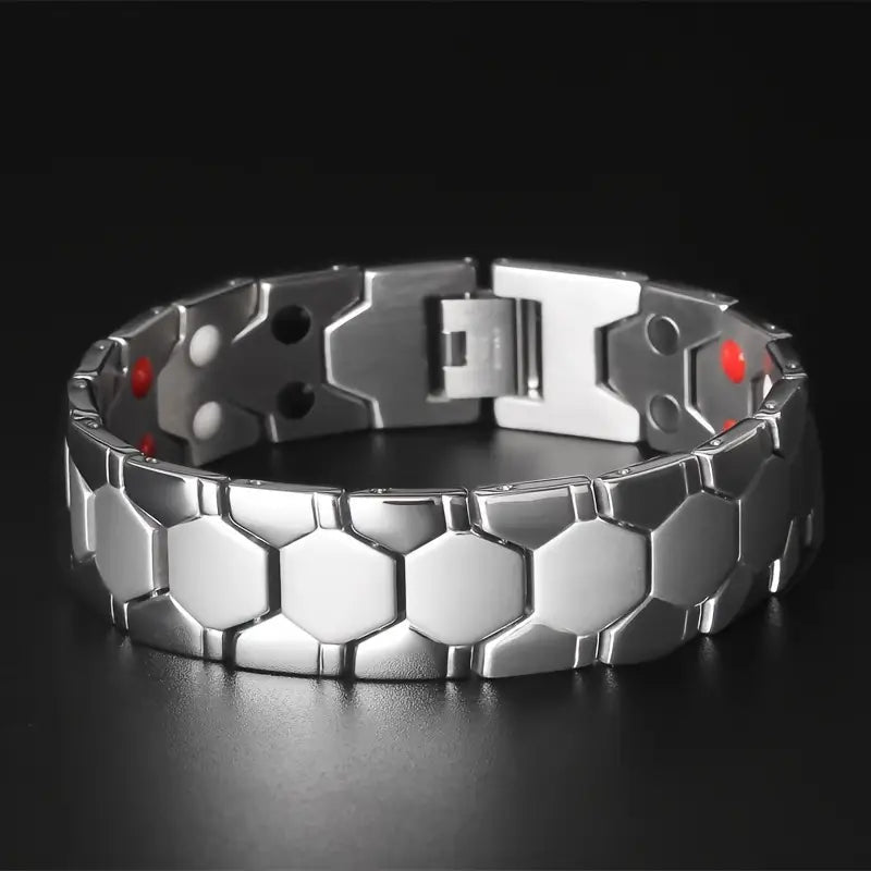 Men's Titanium Magnetic Bracelet 4-in-1 Energy Outlet Store Cheap Pice