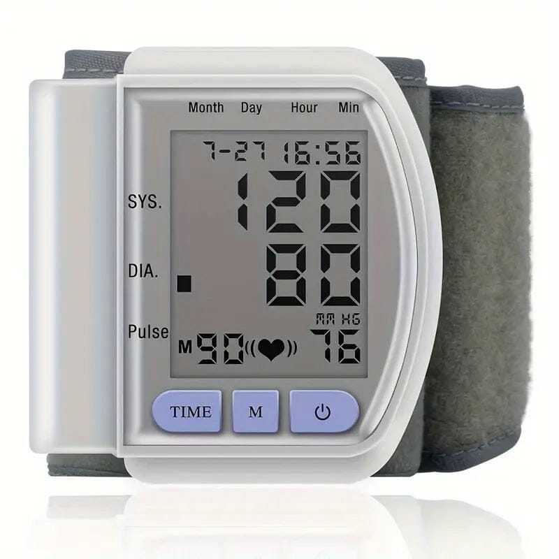 Automatic Digital Wrist Blood Pressure Monitor with Large LCD Display and Adjustable Cuff Cheap Online Store Manchester