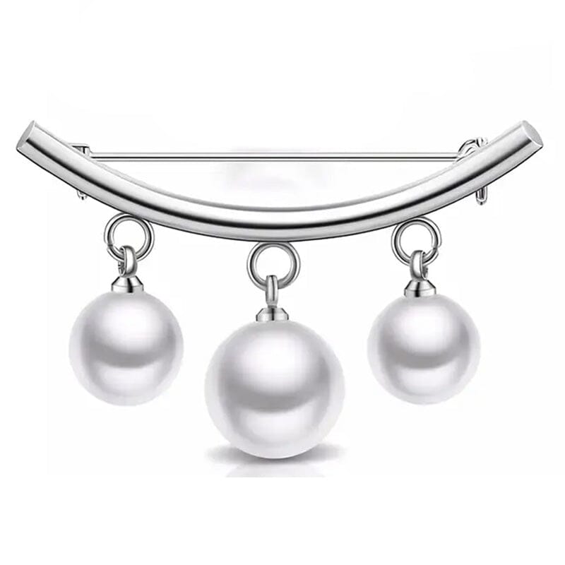 Pearl Fixed Collar Clip Charm Safety Pin Discount With Mastercard