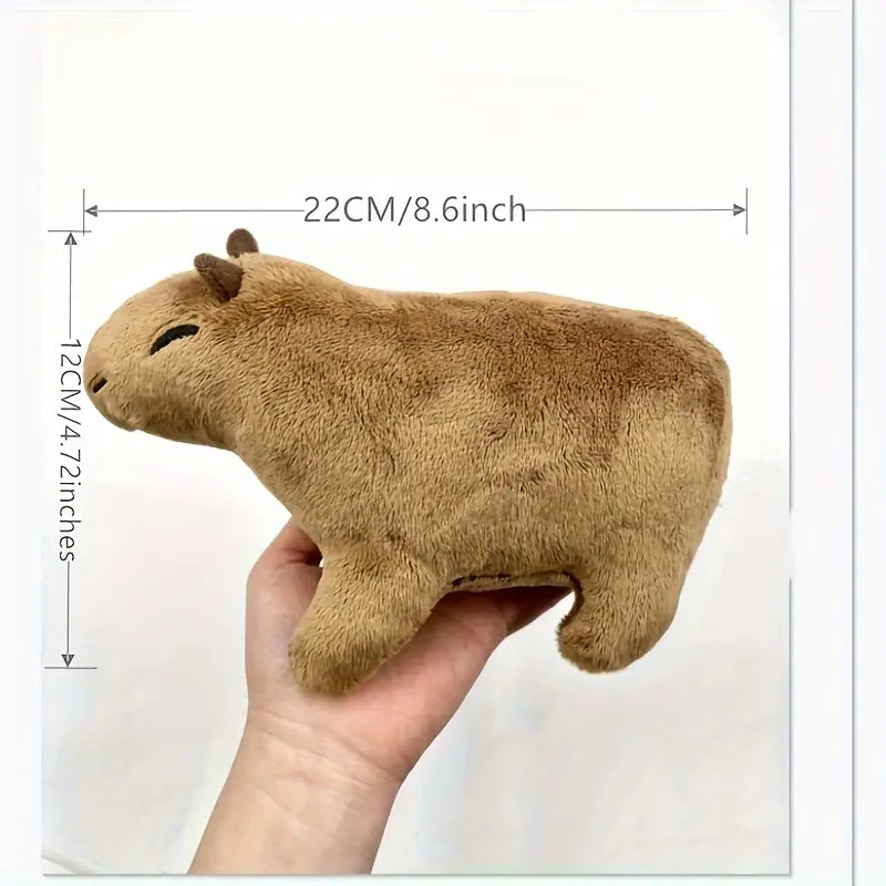 8.8 Inch Simulation Capybara Plush Toy, Lifelike Cute Stuffed Animal 2025 New