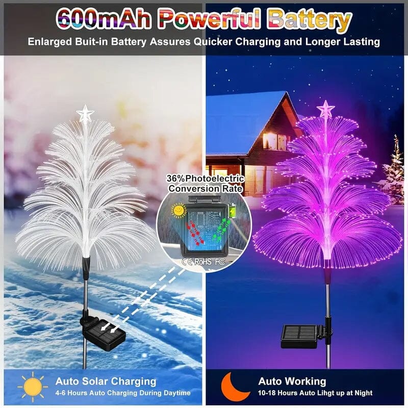 2-Pack: 7 Color-Changing LED Solar Jellyfish Lights Discount Manchester