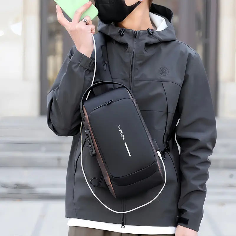 Multi-functional Trendy Sling Bag with Password Lock New Arrival